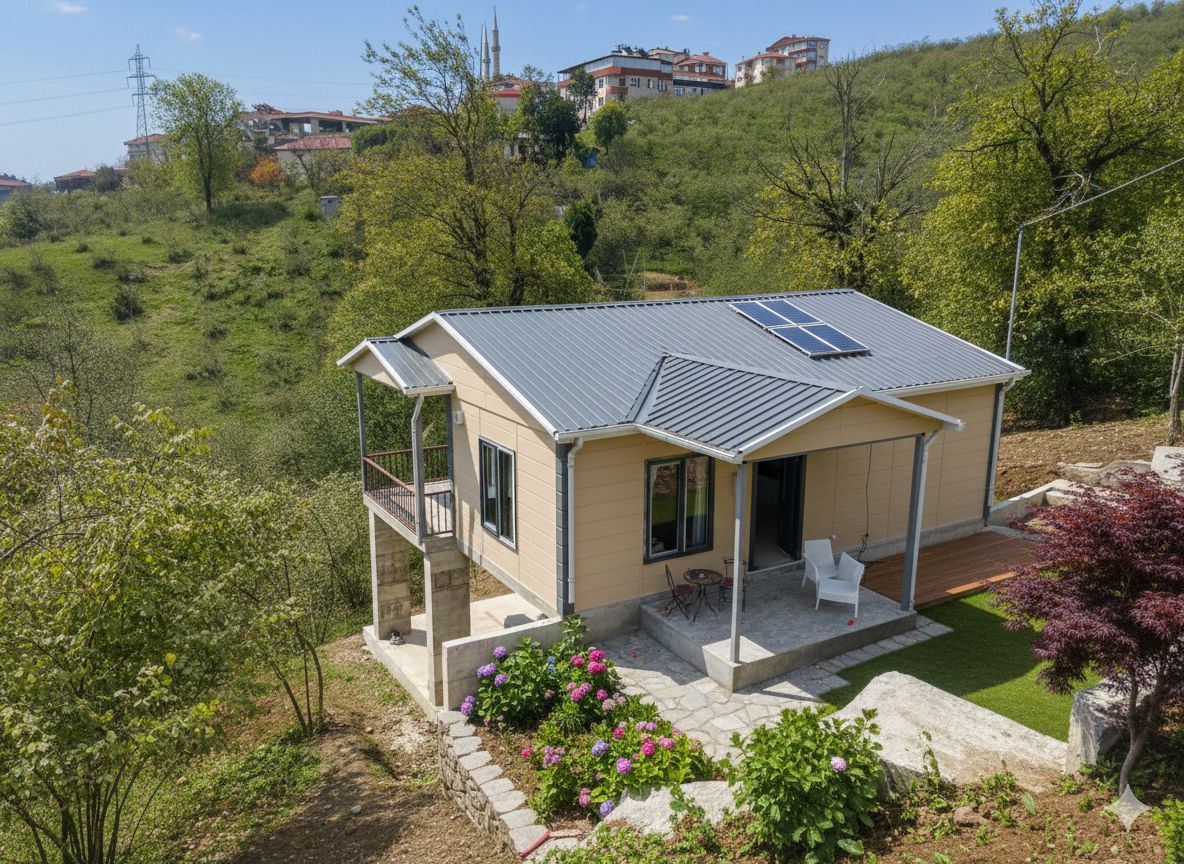 Yaşamtaş Prefabrik yeşil enerjili prefabrik ev projesi